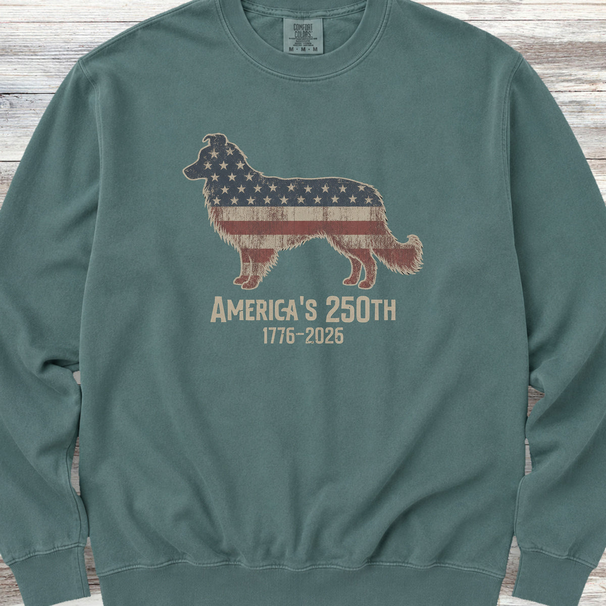Border Collie 250 Sweatshirt - Blue Spruce