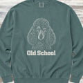 Poodle Dark Old School Sweatshirt - Blue Spruce