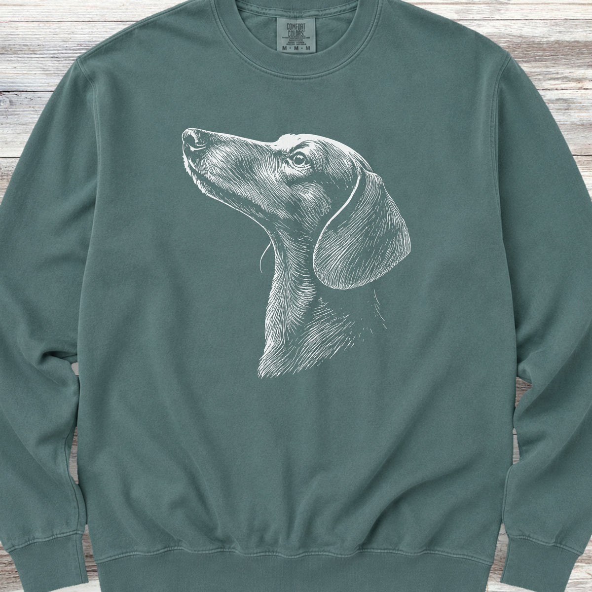 Dachshund Loyalty Sweatshirt - Blue Spruce