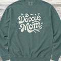 Dachshund Groovy Mom Sweatshirt - Blue Spruce