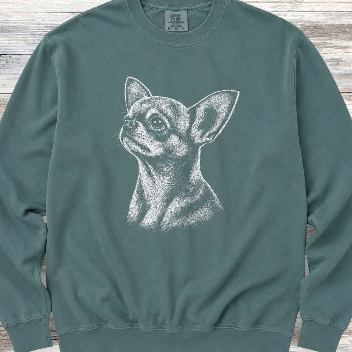 Chihuahua Loyalty Sweatshirt - Blue Spruce