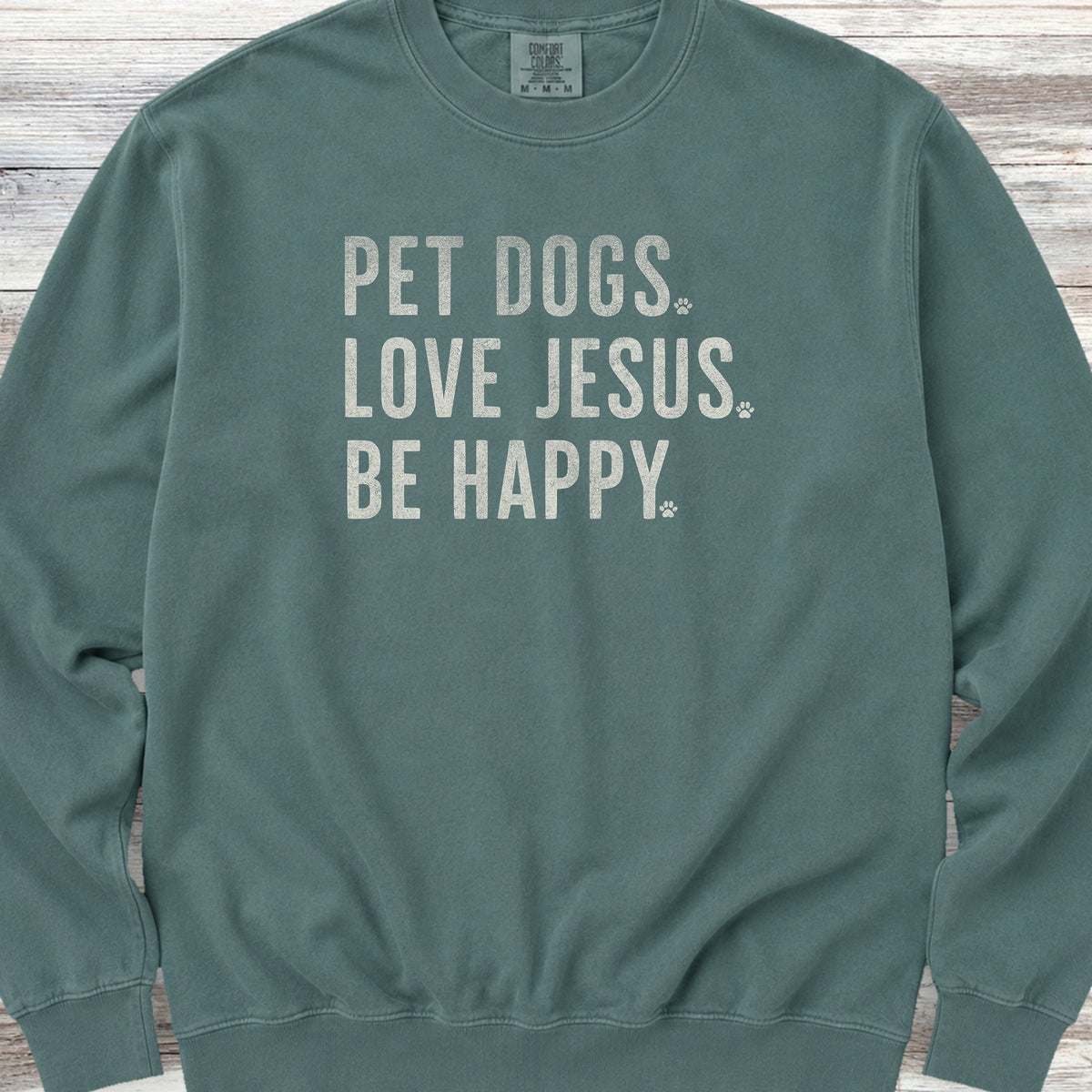 Love Jesus Sweatshirt - Blue Spruce