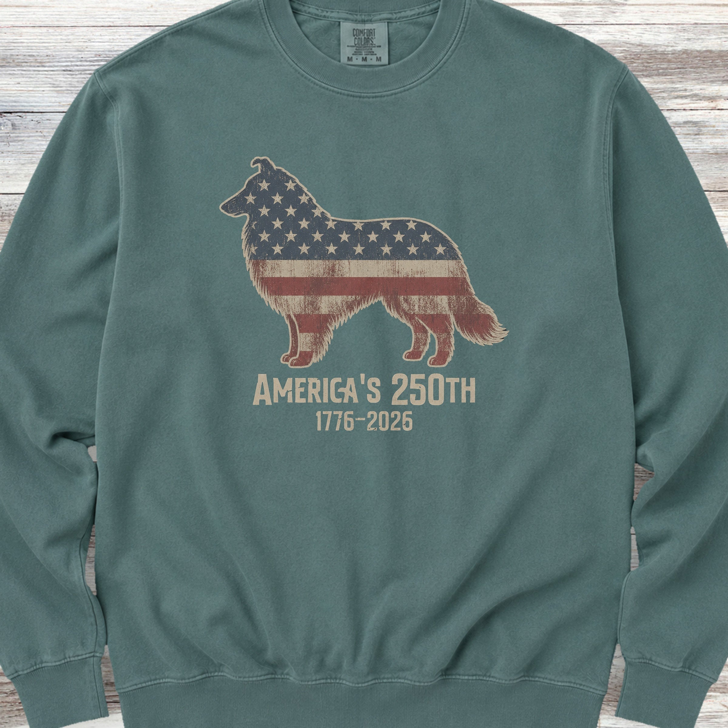 Rough Collie 250 Sweatshirt - Blue Spruce