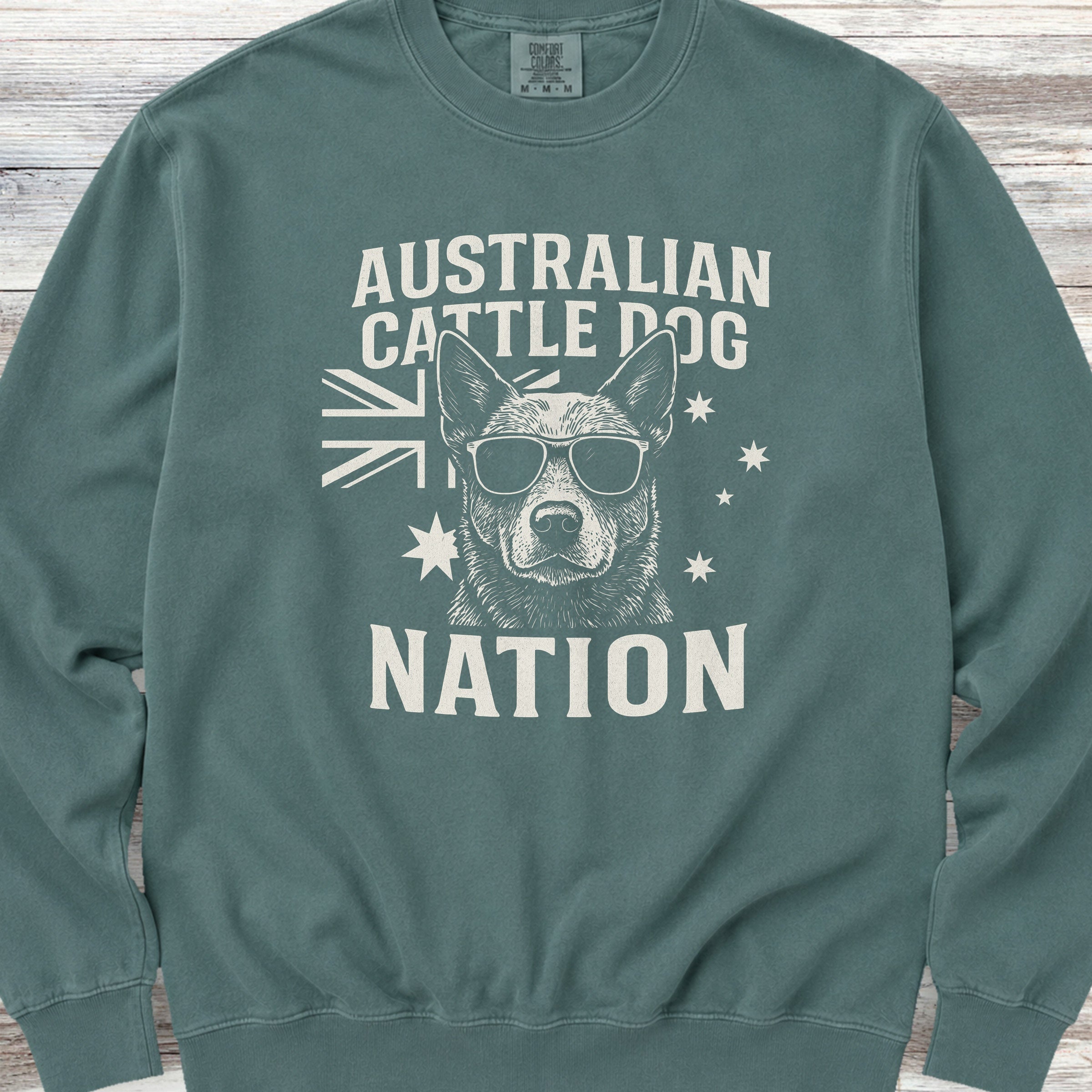 Australian Cattle Dog Australia Sweatshirt - Blue Spruce