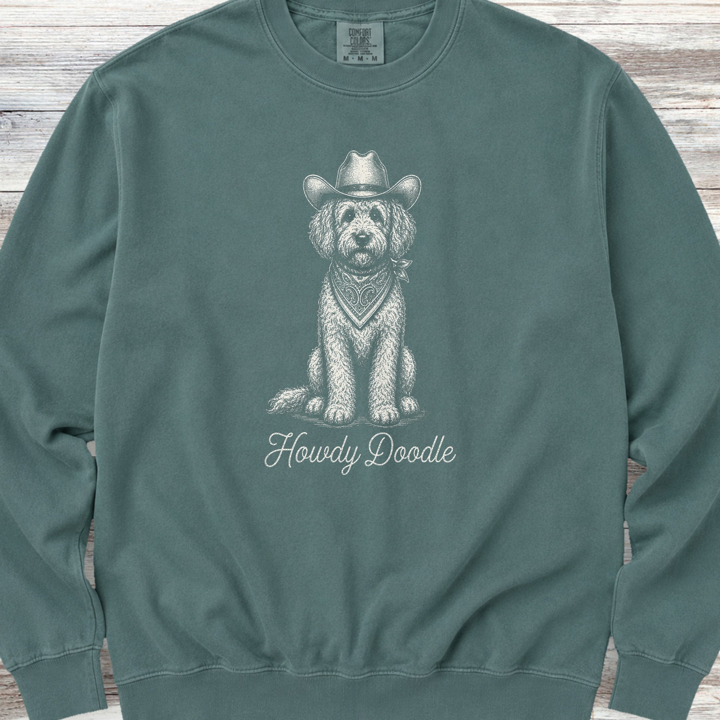 Doodle Howdy Doodle Sweatshirt - Blue Spruce