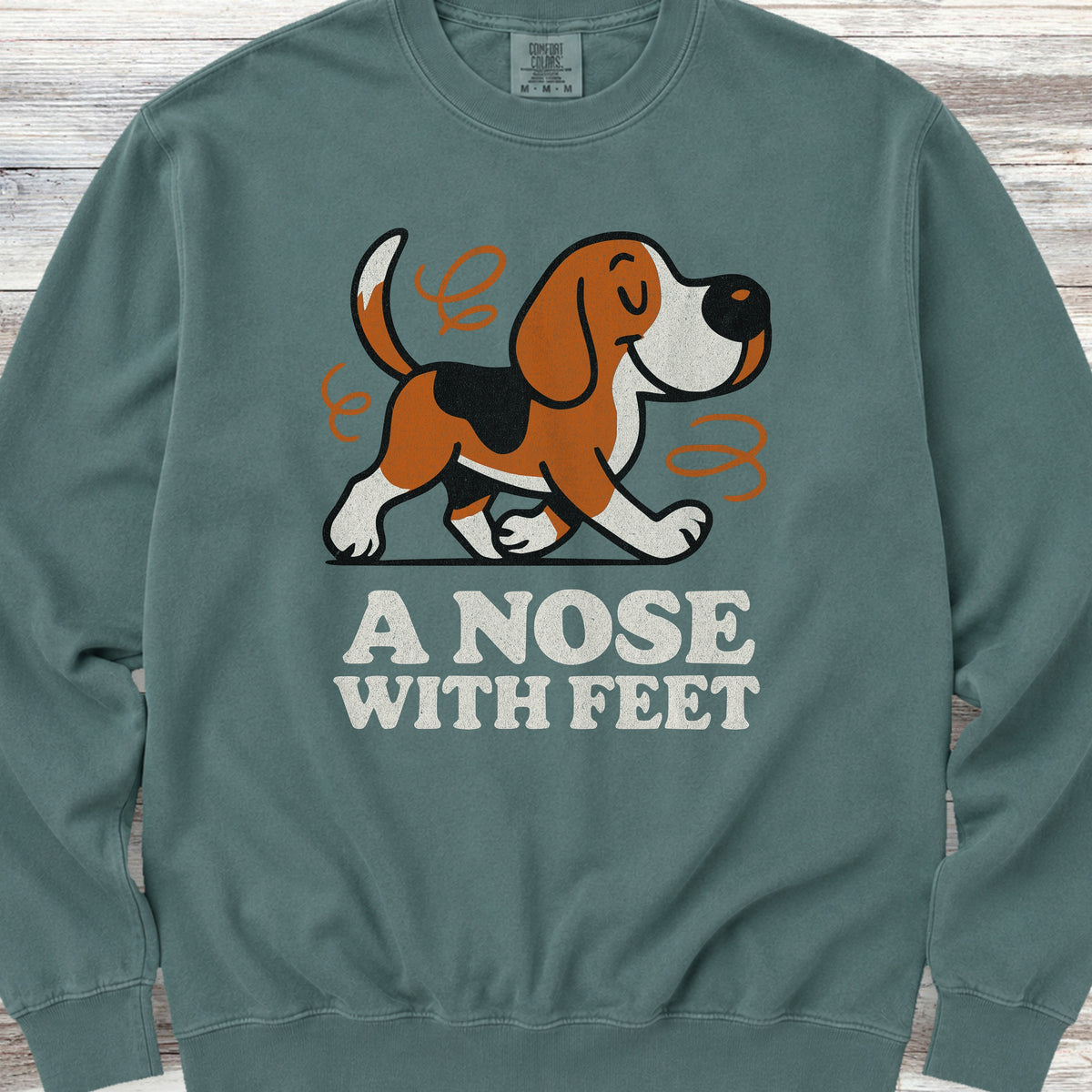 Beagle Nose Sweatshirt - Blue Spruce