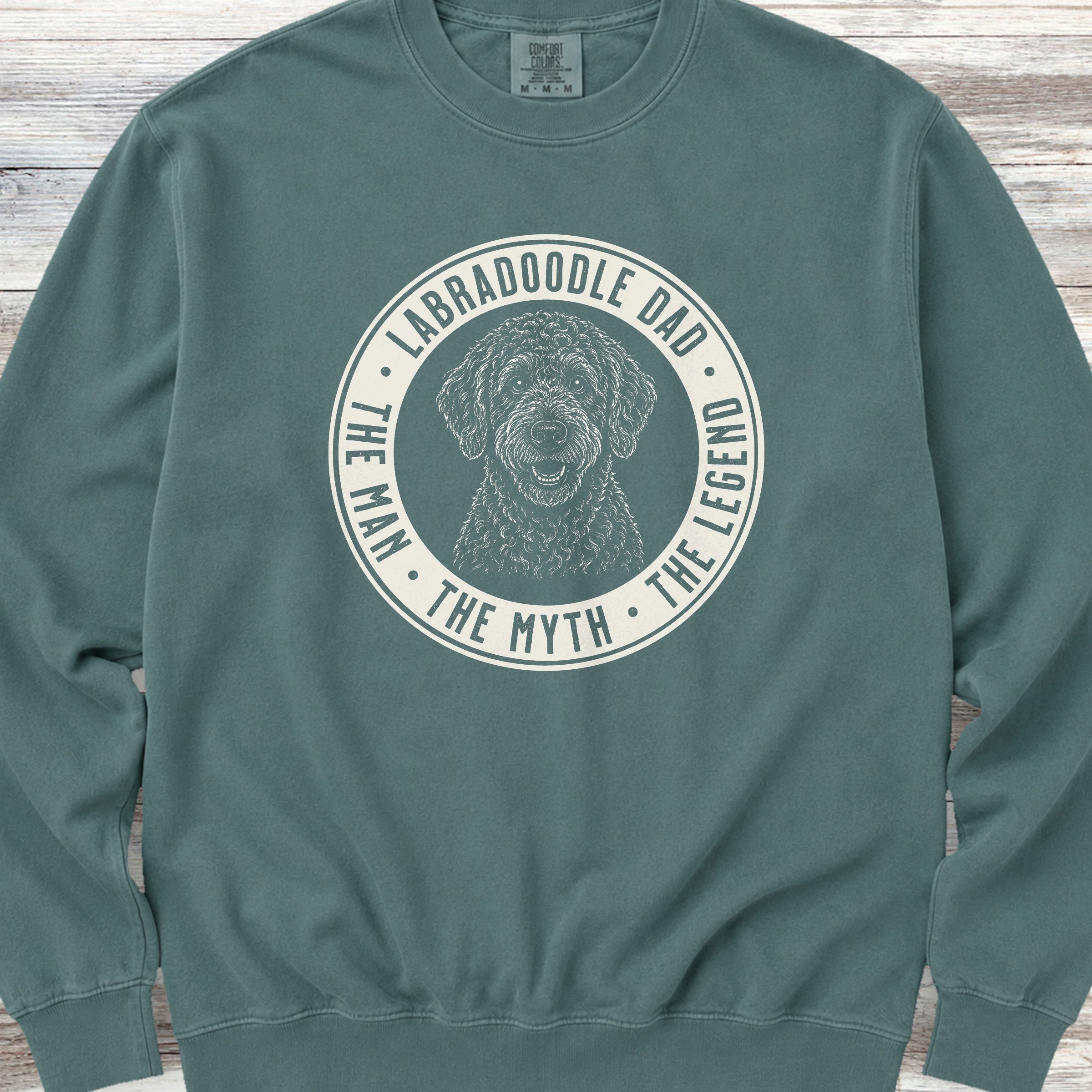 Labradoodle Dad Legend Sweatshirt - Blue Spruce