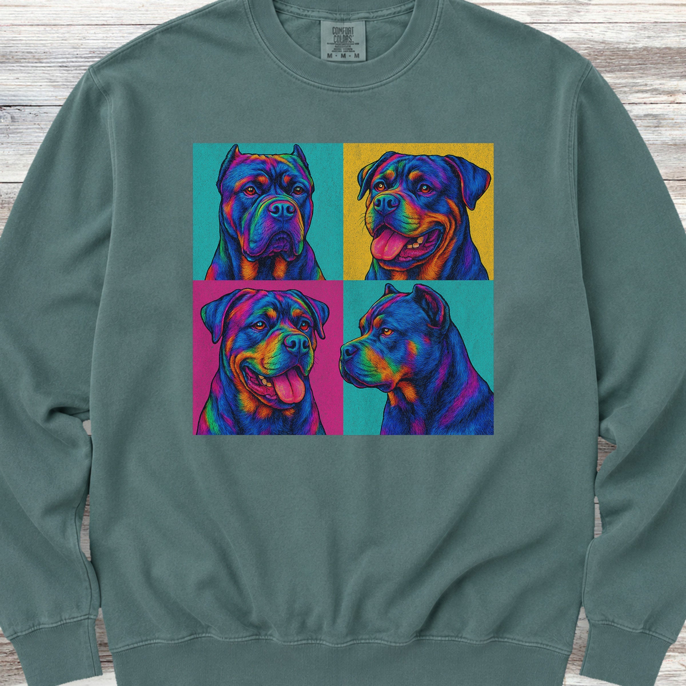 Cane Corso Pop Art Sweatshirt - Blue Spruce