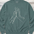 Golden Retriever Together Sweatshirt - Blue Spruce
