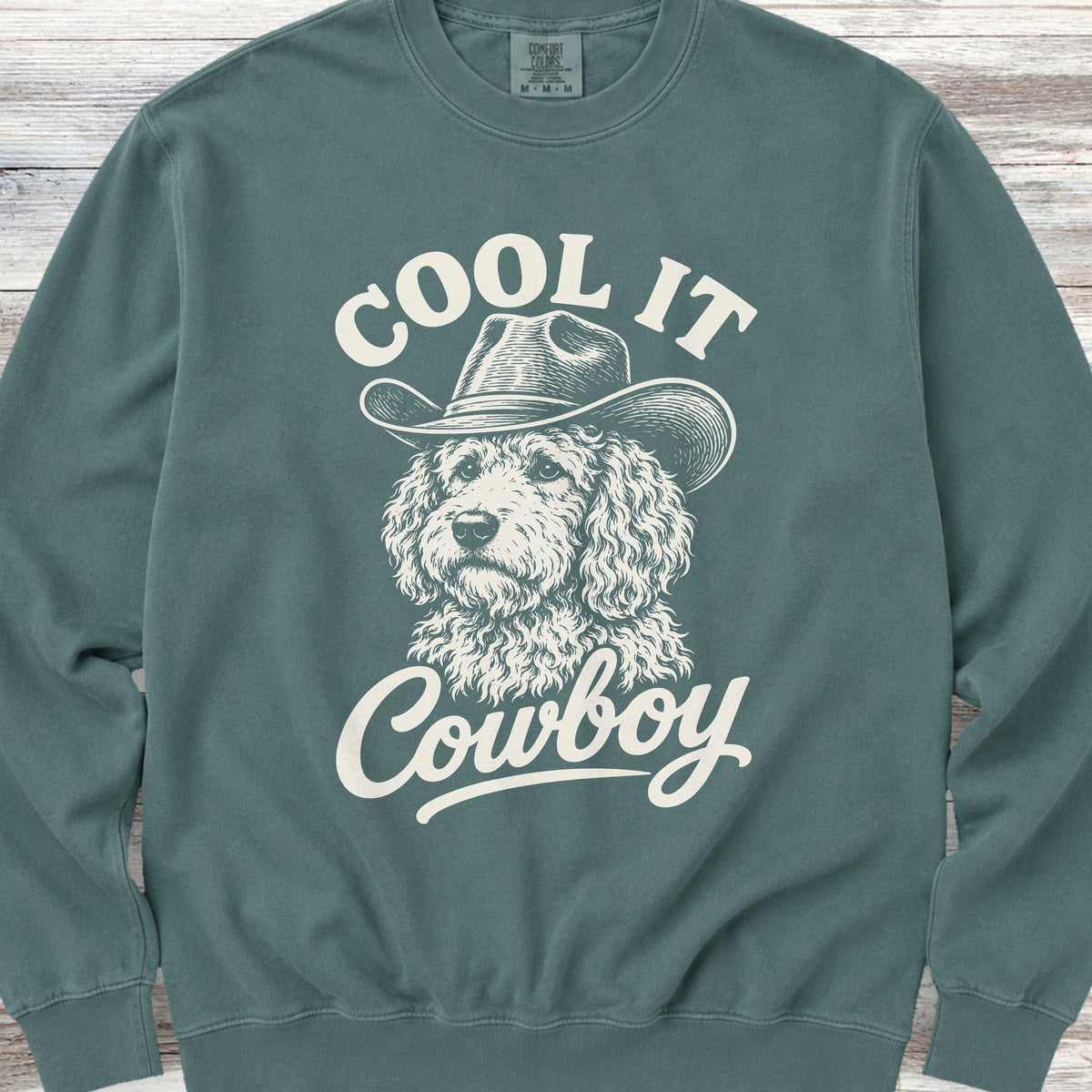 Goldendoodle Cool It Sweatshirt - Blue Spruce