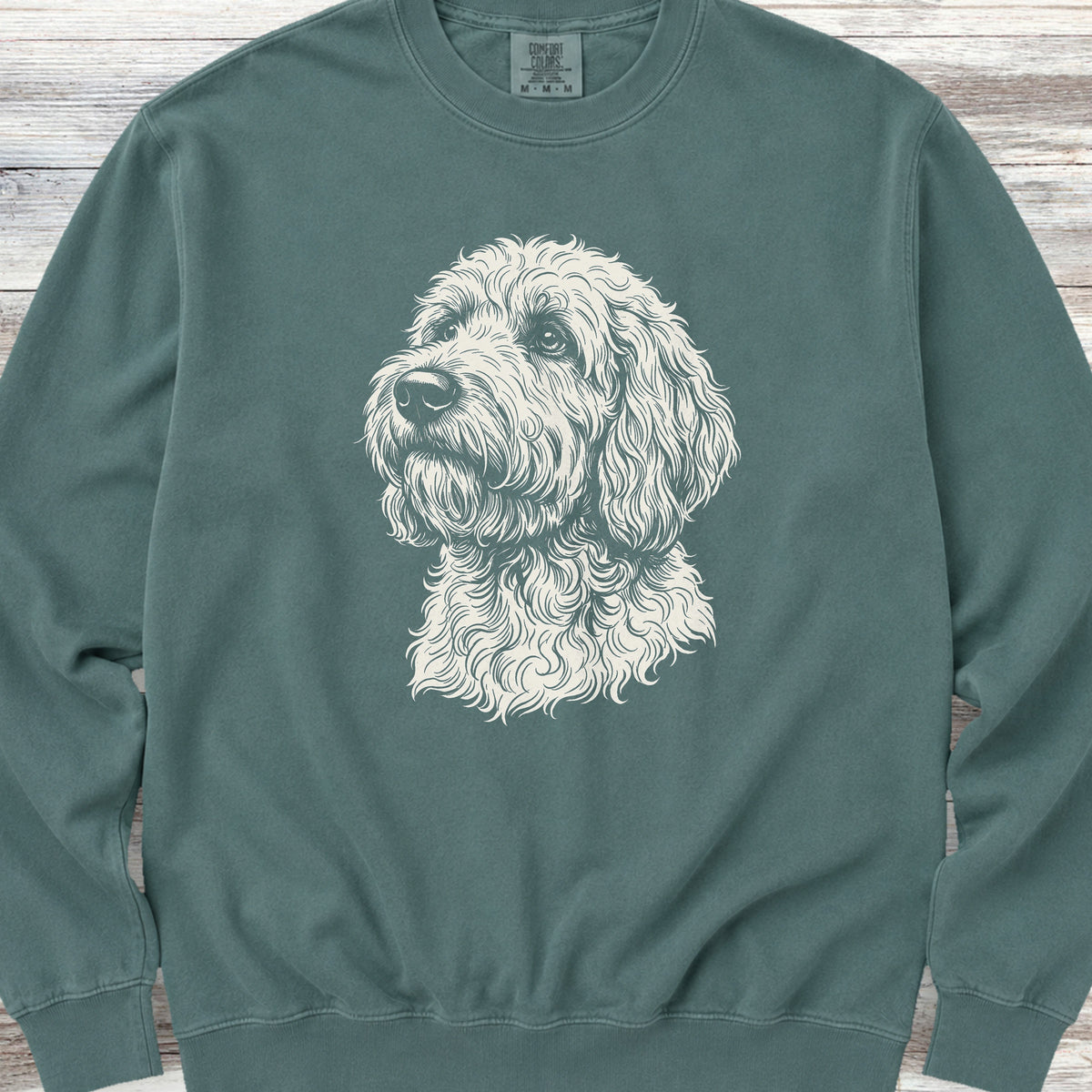 Goldendoodle Loyalty Sweatshirt - Blue Spruce