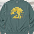 French Bulldog Halloween Moon Sweatshirt - Blue Spruce