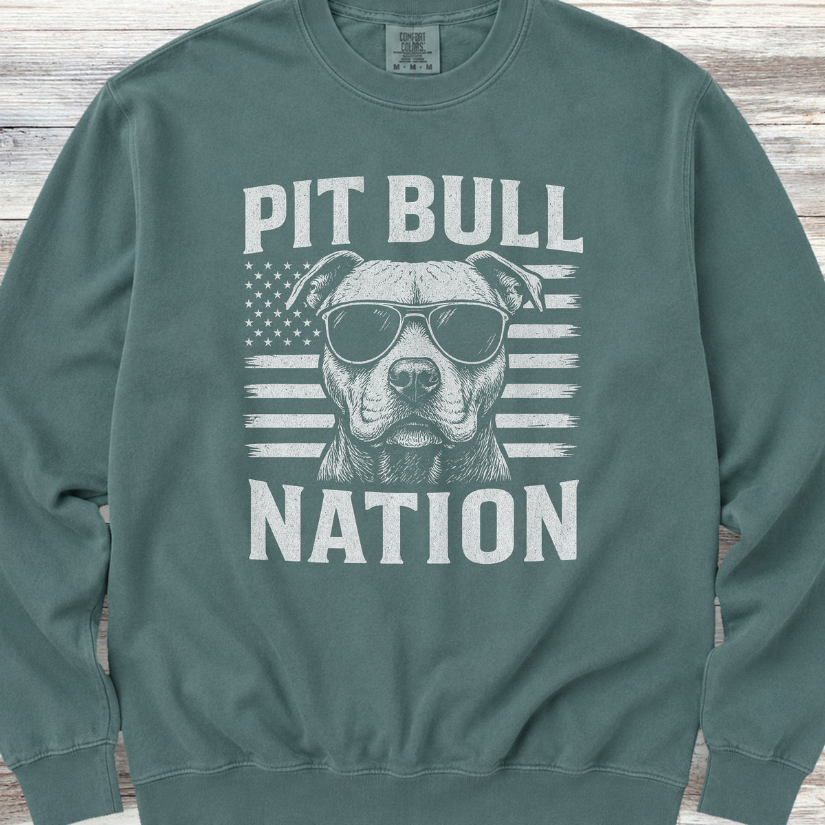 Pit Bull Nation Sweatshirt - Blue Spruce