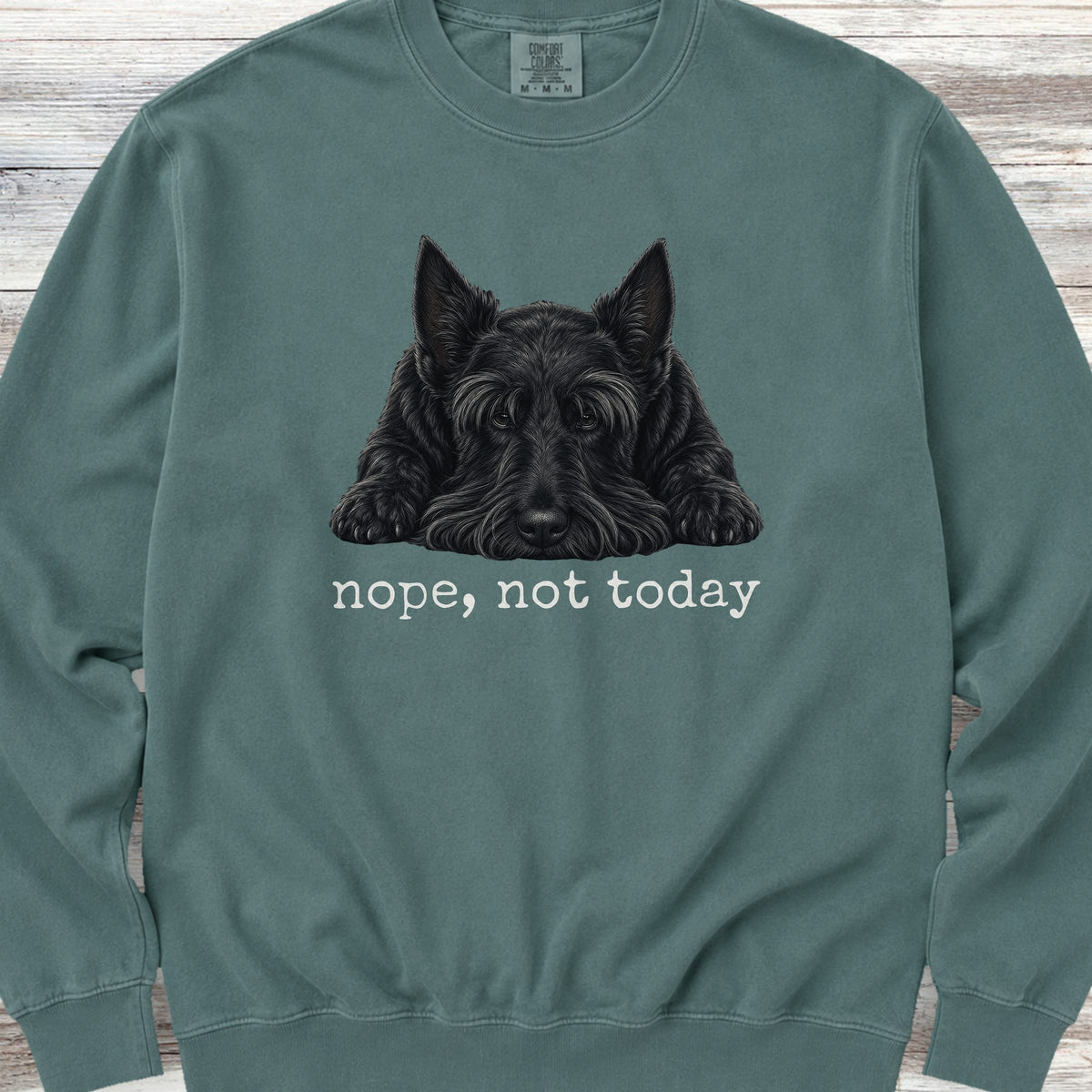 Scottish Terrier Nope Sweatshirt - Blue Spruce