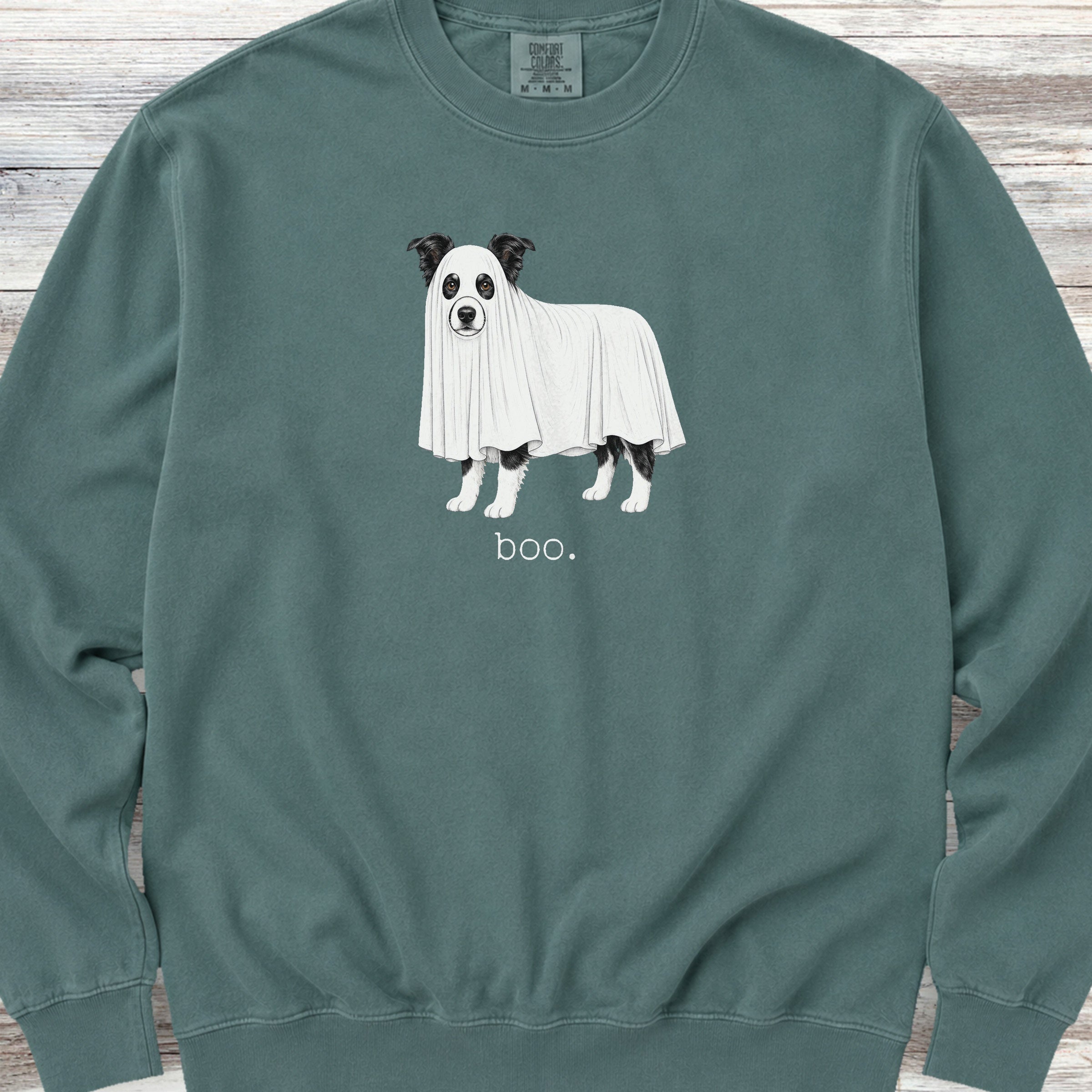 Border Collie Boo Sweatshirt - Blue Spruce