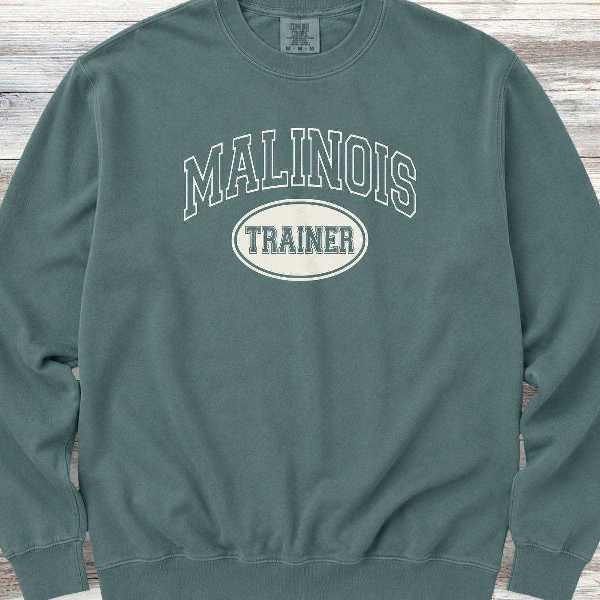 Belgian Malinois University Trainer Sweatshirt - Blue Spruce