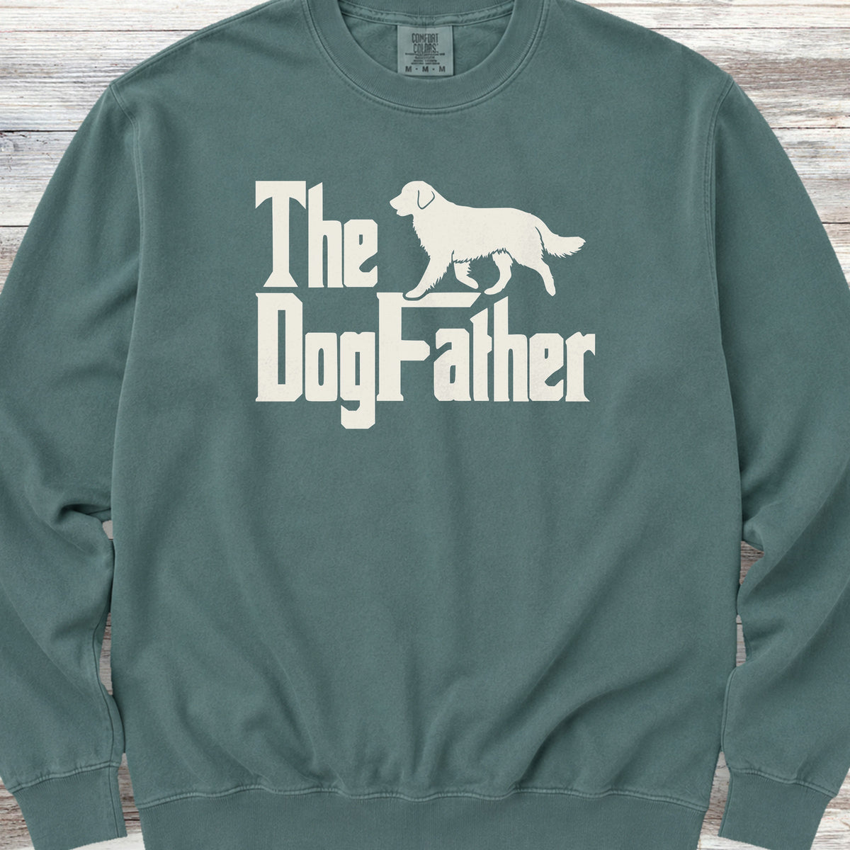 Golden Retriever Dog Father Sweatshirt - Blue Spruce
