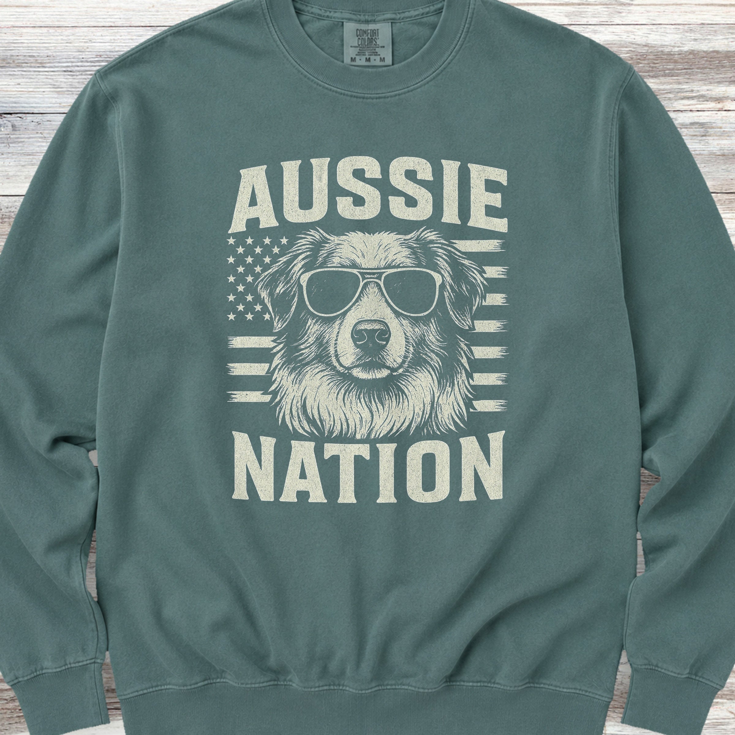 Australian Shepherd Nation Sweatshirt - Blue Spruce
