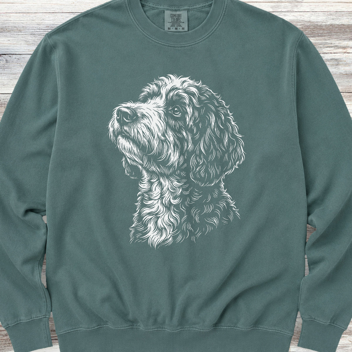 Bernedoodle Loyalty Sweatshirt - Blue Spruce