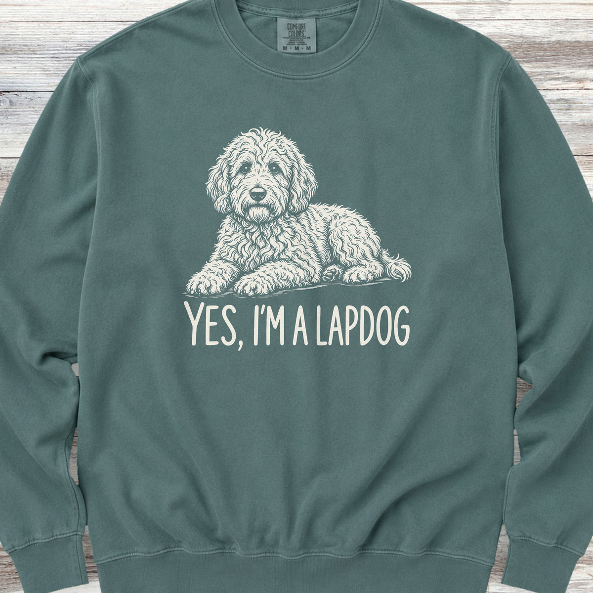 Goldendoodle Lapdog Sweatshirt - Blue Spruce