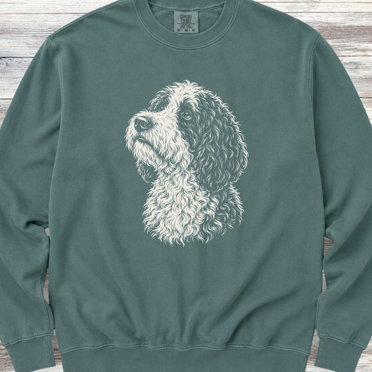 Sheepadoodle Loyalty Sweatshirt - Blue Spruce
