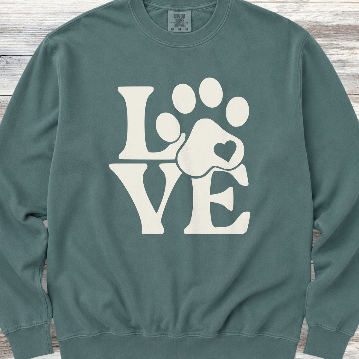 Love Sweatshirt - Blue Spruce