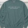 Coonhound Girl Sweatshirt - Blue Spruce