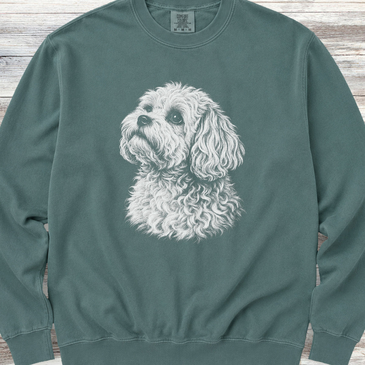 Maltipoo Loyalty Sweatshirt - Blue Spruce