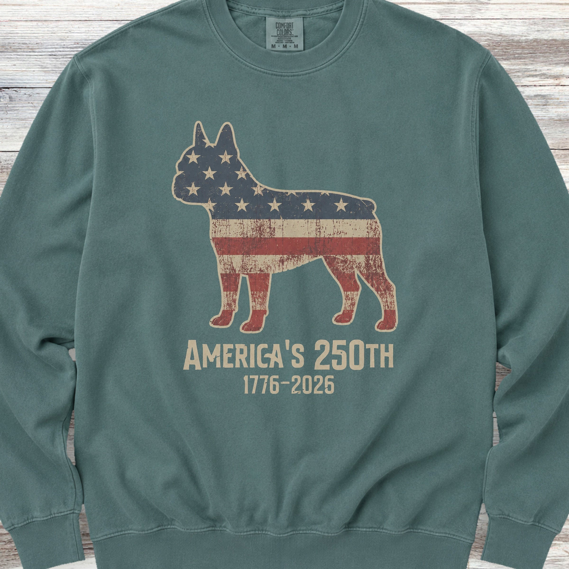 Boston Terrier 250 Sweatshirt - Blue Spruce