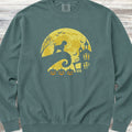 Wheaten Terrier Halloween Moon Sweatshirt - Blue Spruce