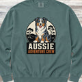 Australian Shepherd Adventure Crew Sweatshirt - Blue Spruce