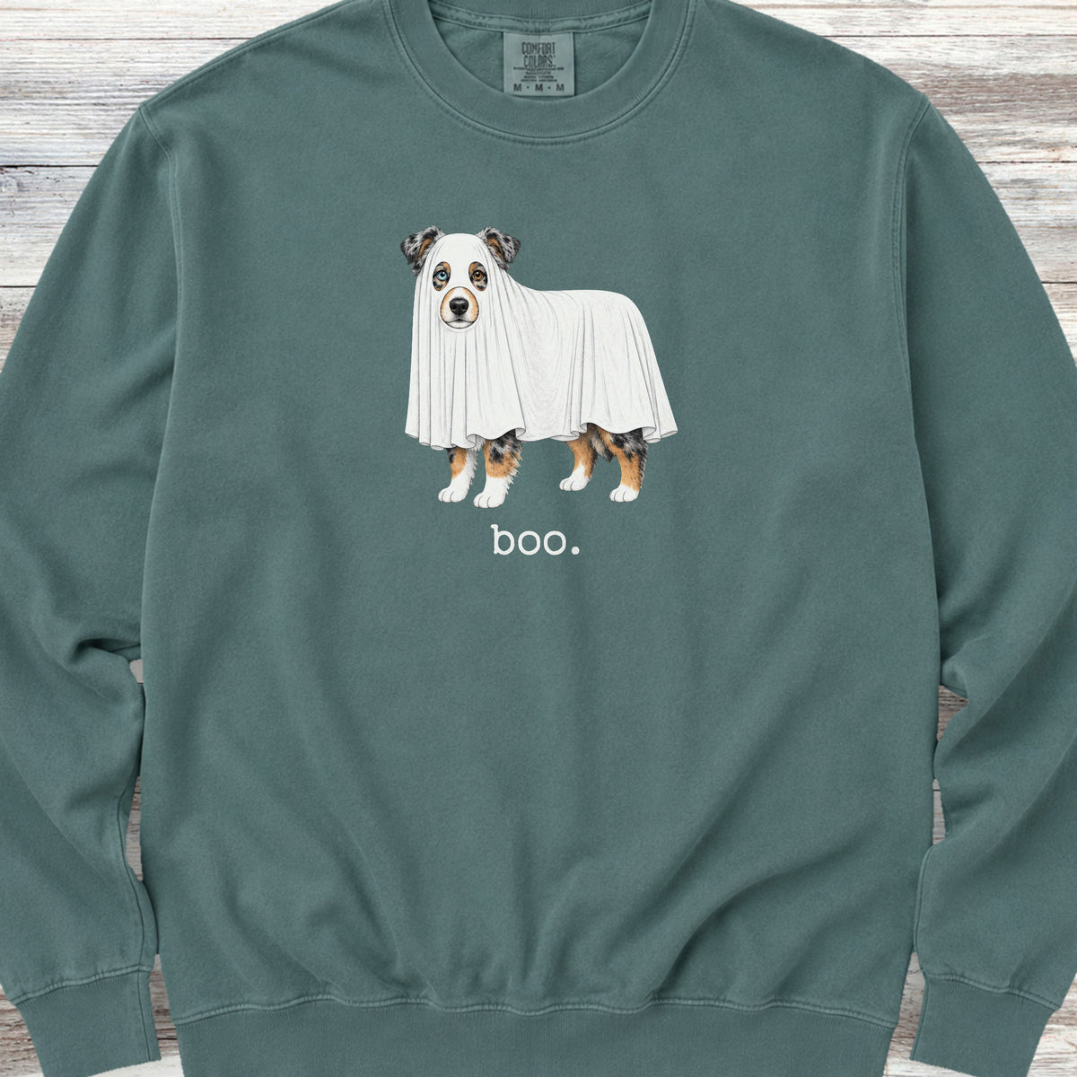 American Shepherd Boo Sweatshirt - Blue Spruce