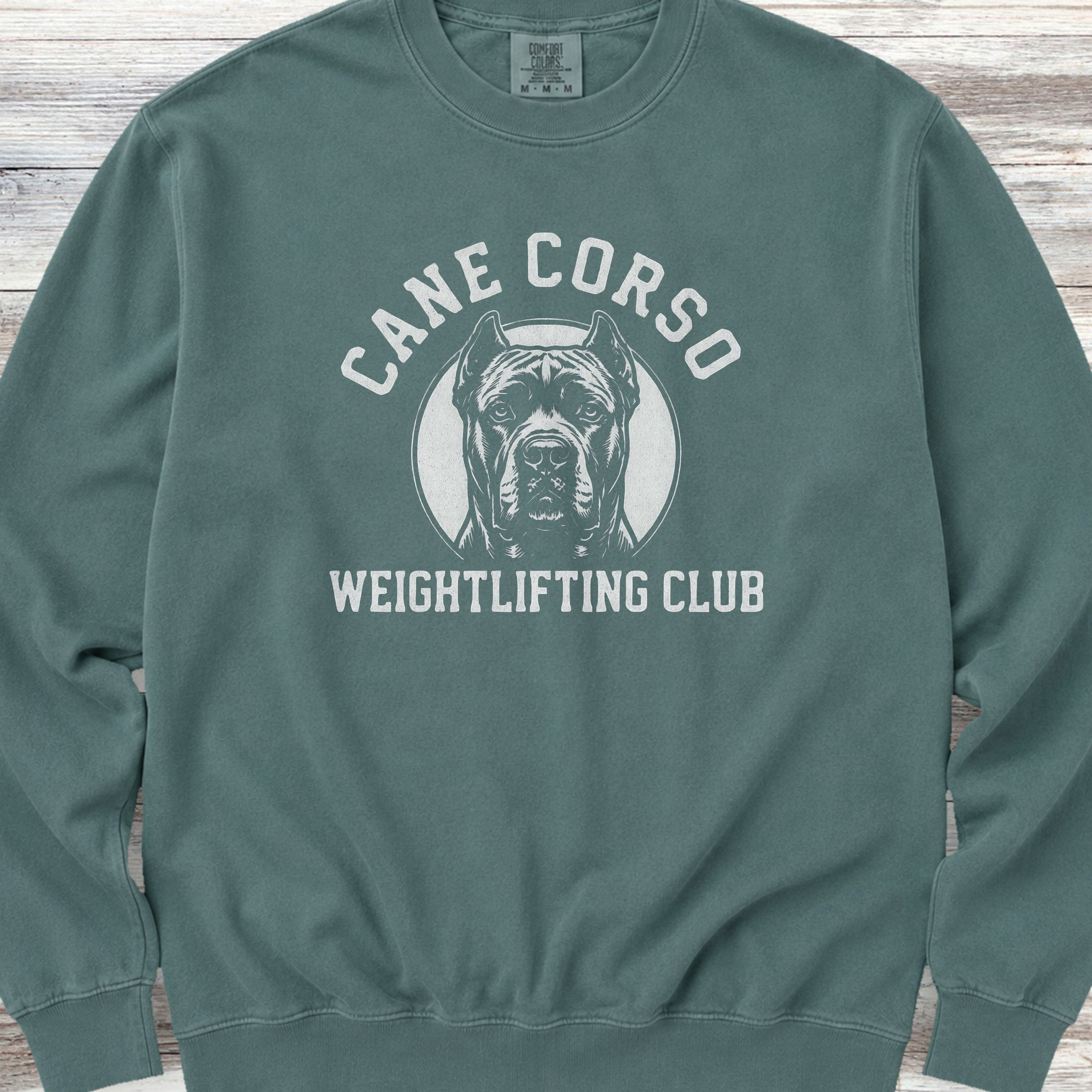 Cane Corso Weightlifting Sweatshirt - Blue Spruce