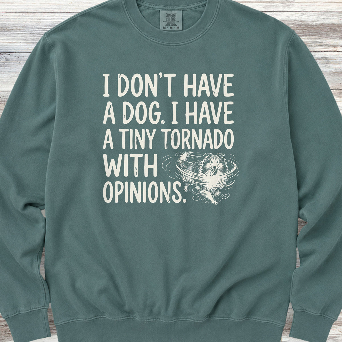 Shetland Sheepdog Tornado Sweatshirt - Blue Spruce