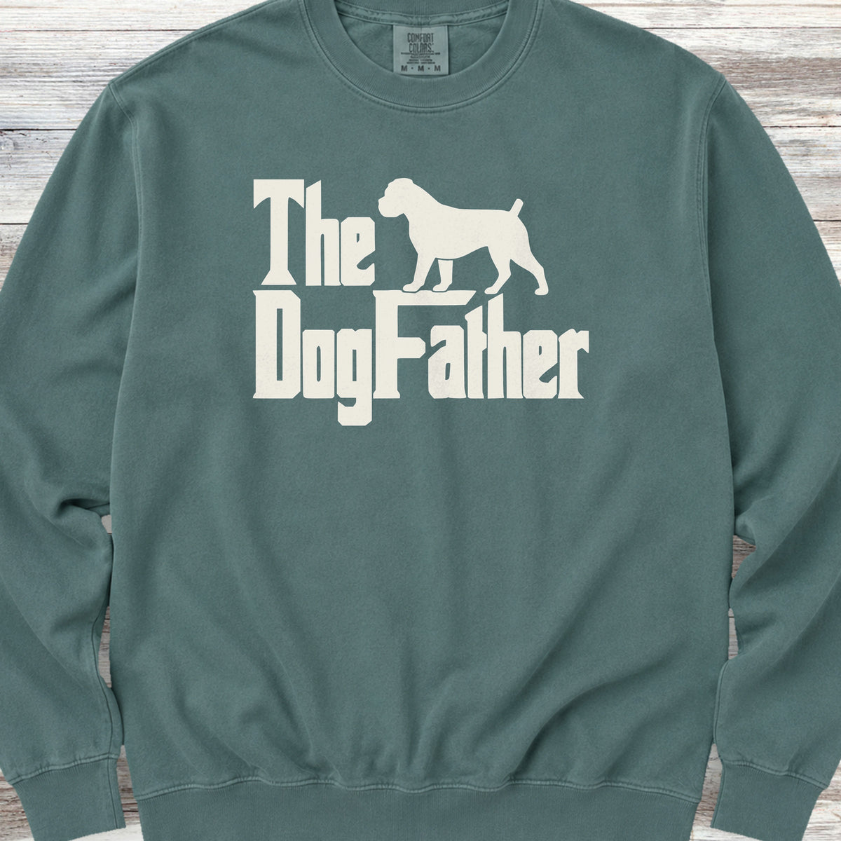 Boxer Dog Father Sweatshirt - Blue Spruce