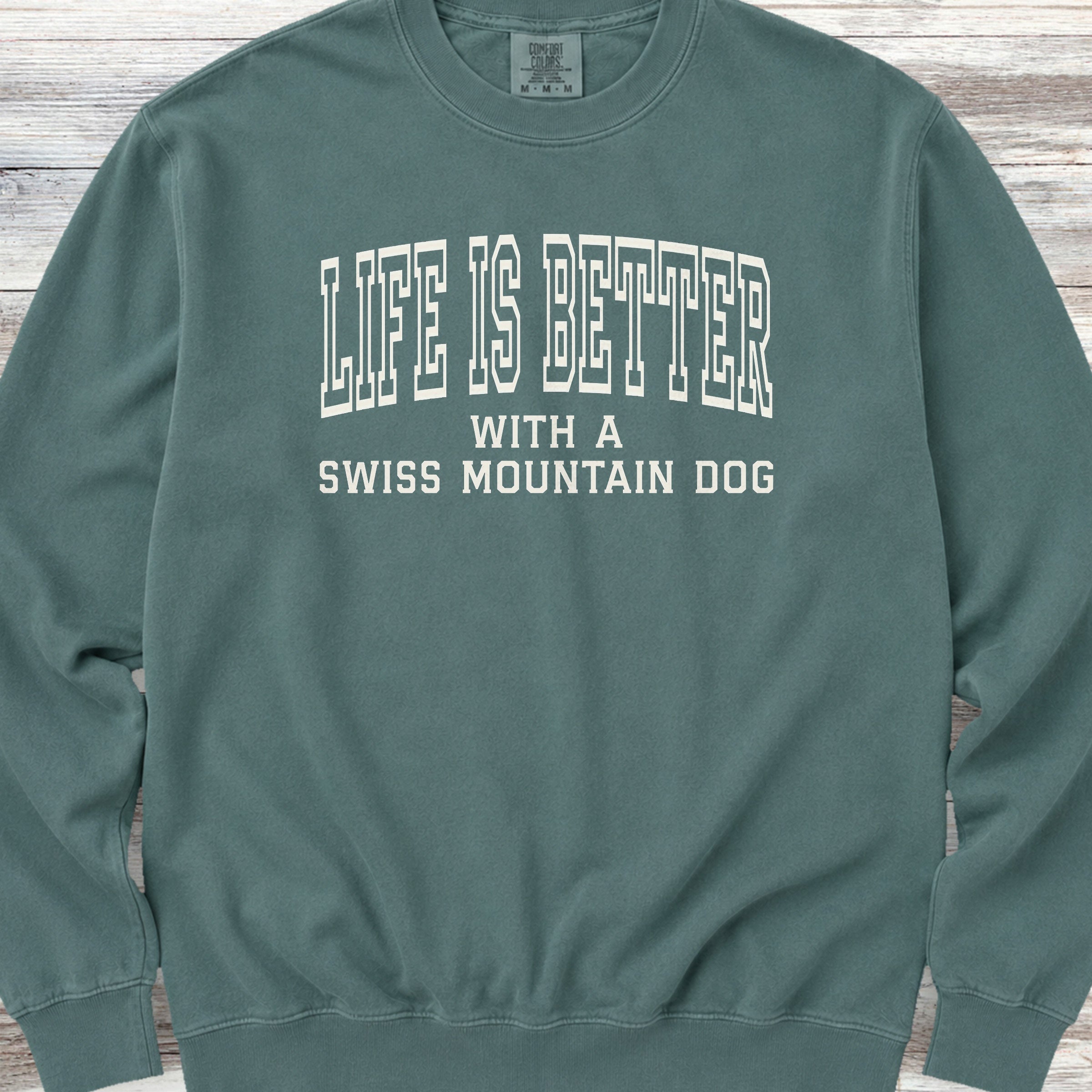 Swiss Mountain Dog Better Sweatshirt - Blue Spruce