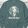 Dachshund Bless Your Heart Sweatshirt - Blue Spruce