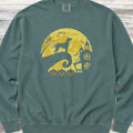 Dalmatian Halloween Moon Sweatshirt - Blue Spruce