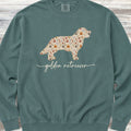 Golden Retriever Fall Sweatshirt - Blue Spruce