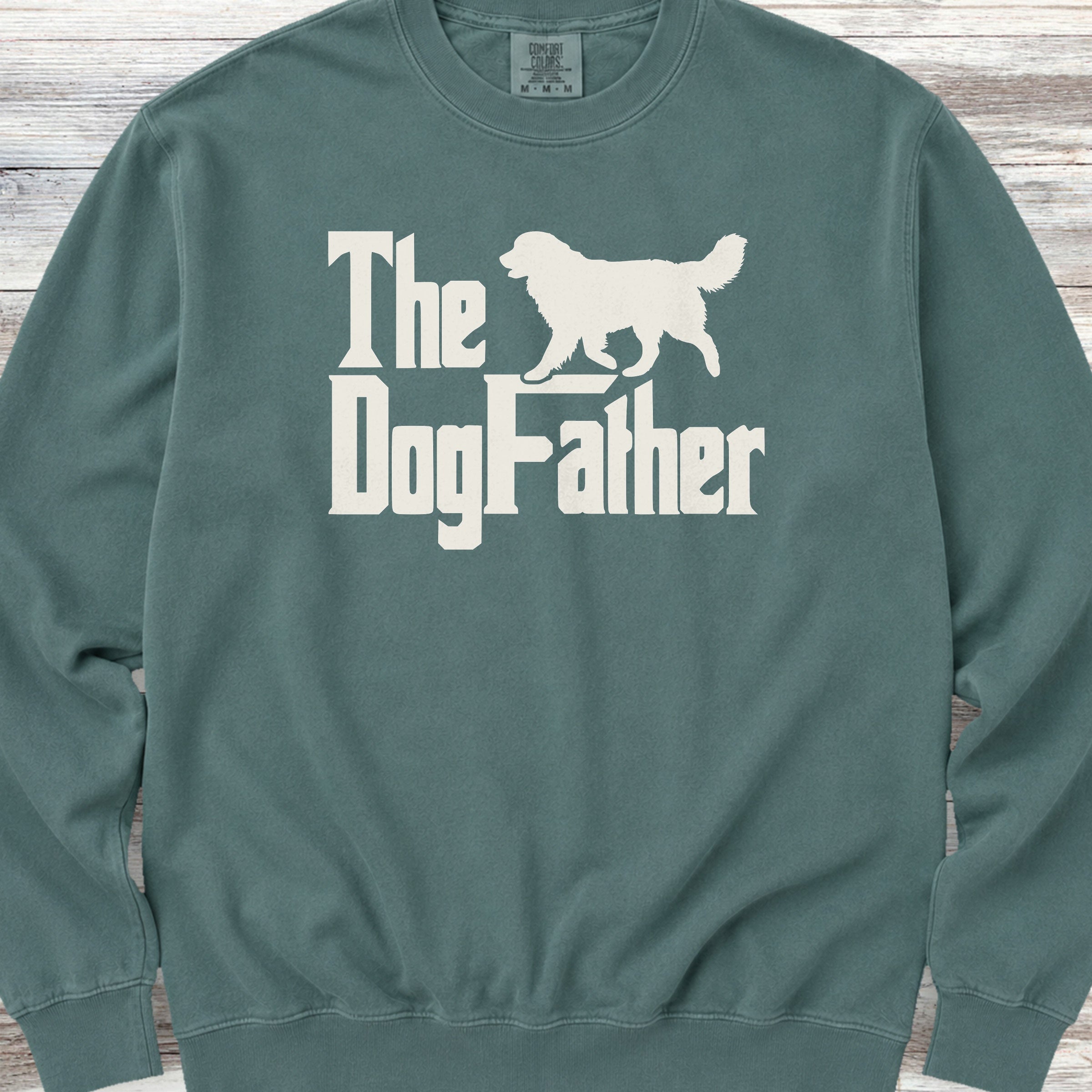 Bernese Mountain Dog Father Sweatshirt - Blue Spruce