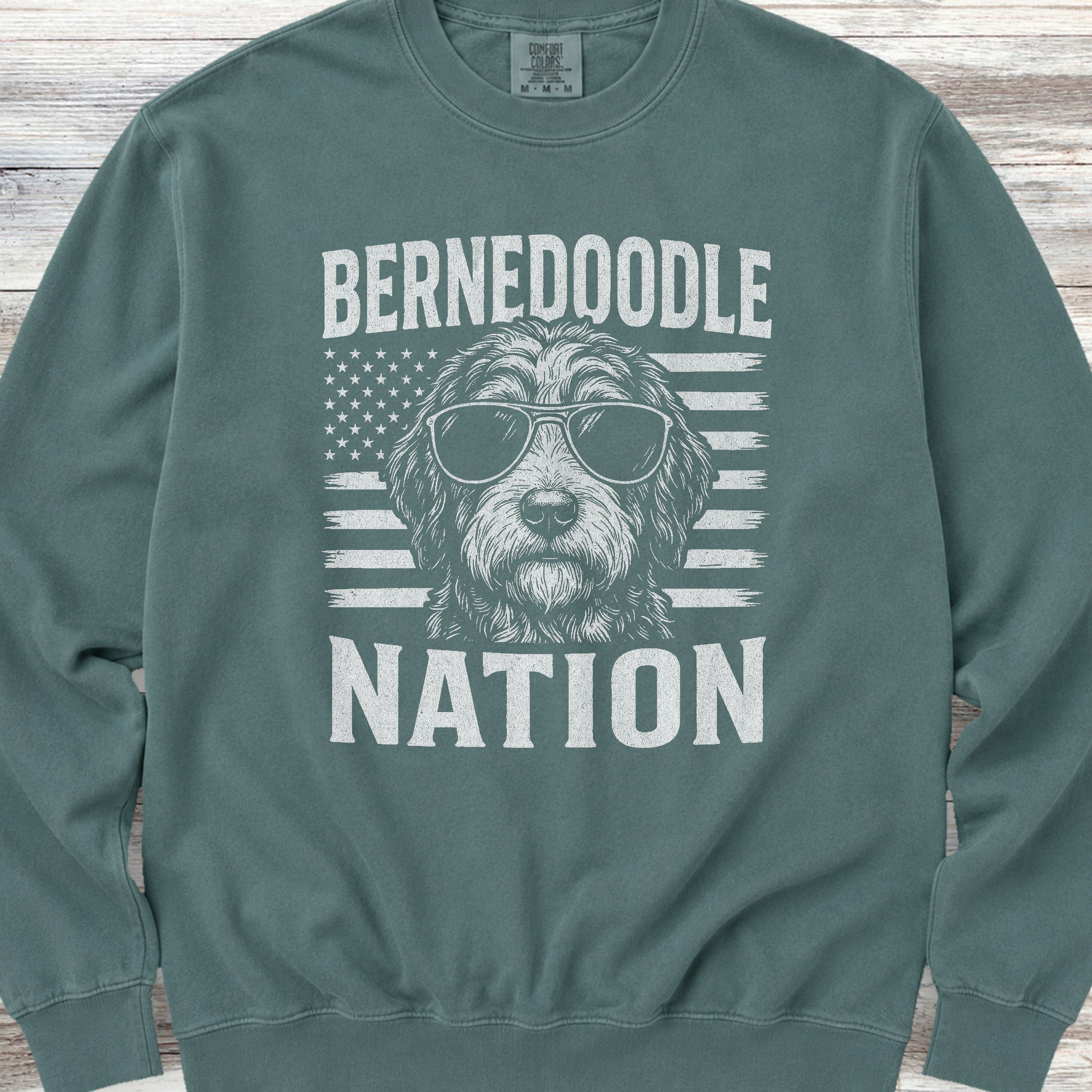Bernedoodle Nation Sweatshirt - Blue Spruce