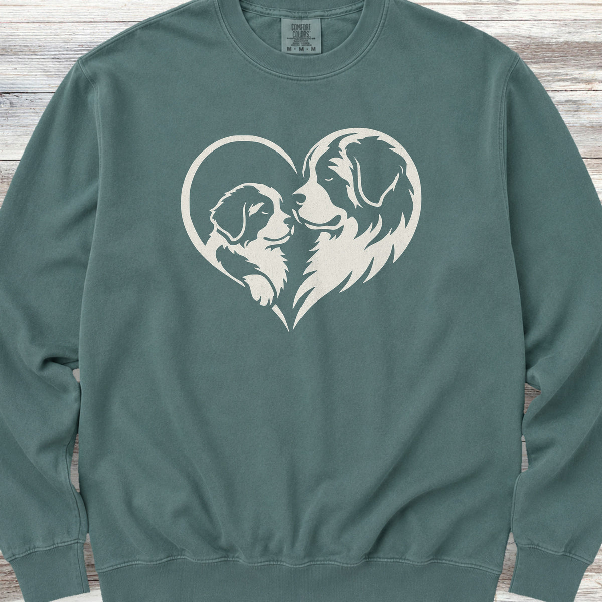 Saint Bernard Heart Bond Sweatshirt - Blue Spruce