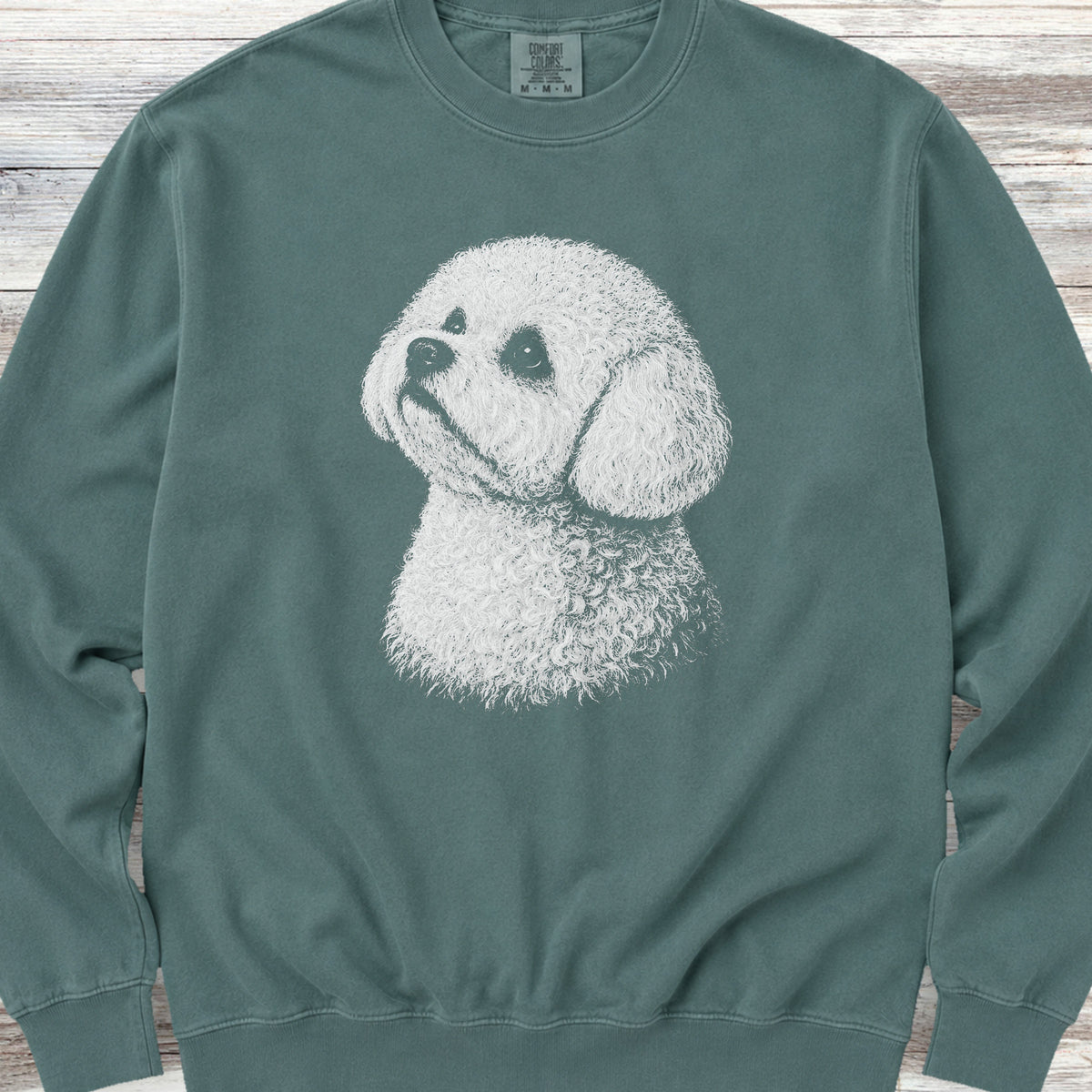 Bichon Frise Loyalty Sweatshirt - Blue Spruce