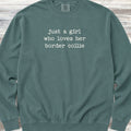 Border Collie Girl Sweatshirt - Blue Spruce