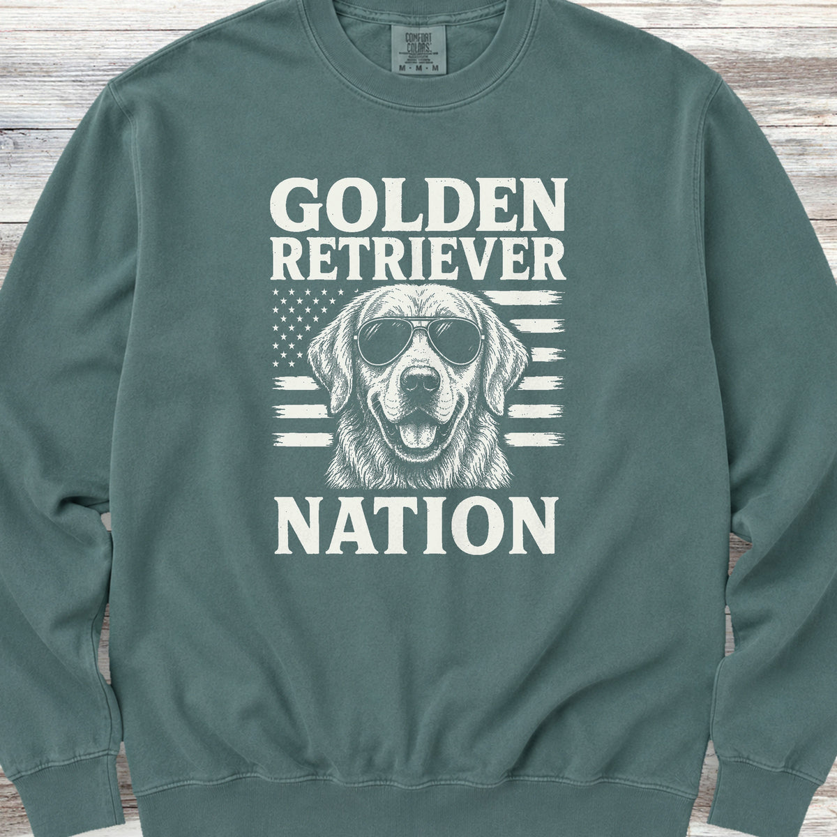 Golden Retriever Nation Sweatshirt - Blue Spruce