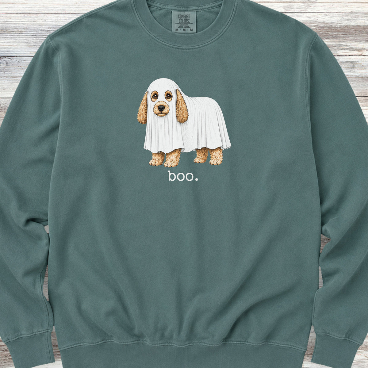 Cockapoo Boo Sweatshirt - Blue Spruce