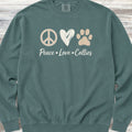 Collie Peace Sweatshirt - Blue Spruce