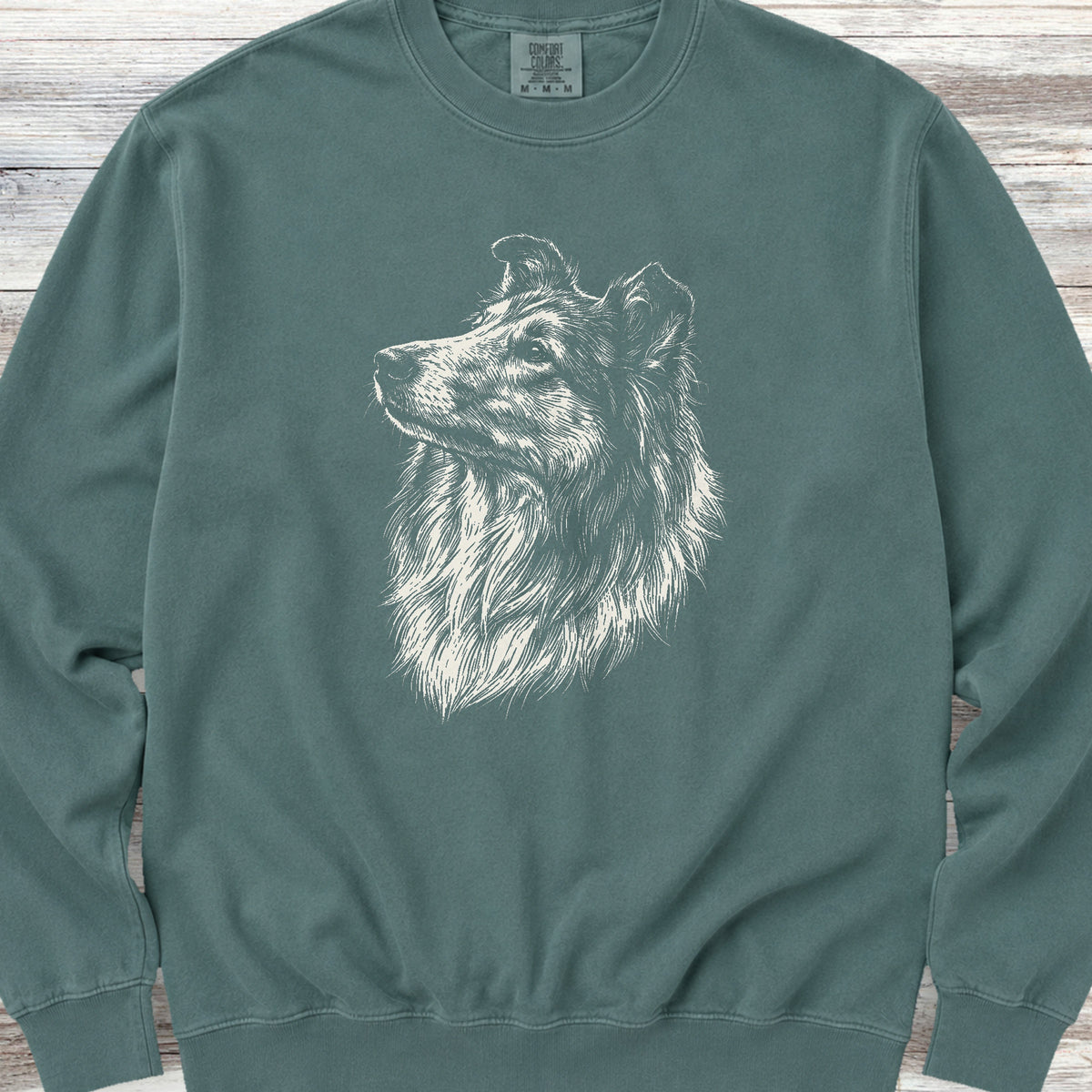 Rough Collie Loyalty Sweatshirt - Blue Spruce