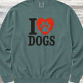 I Heart Dogs Sweatshirt - Blue Spruce