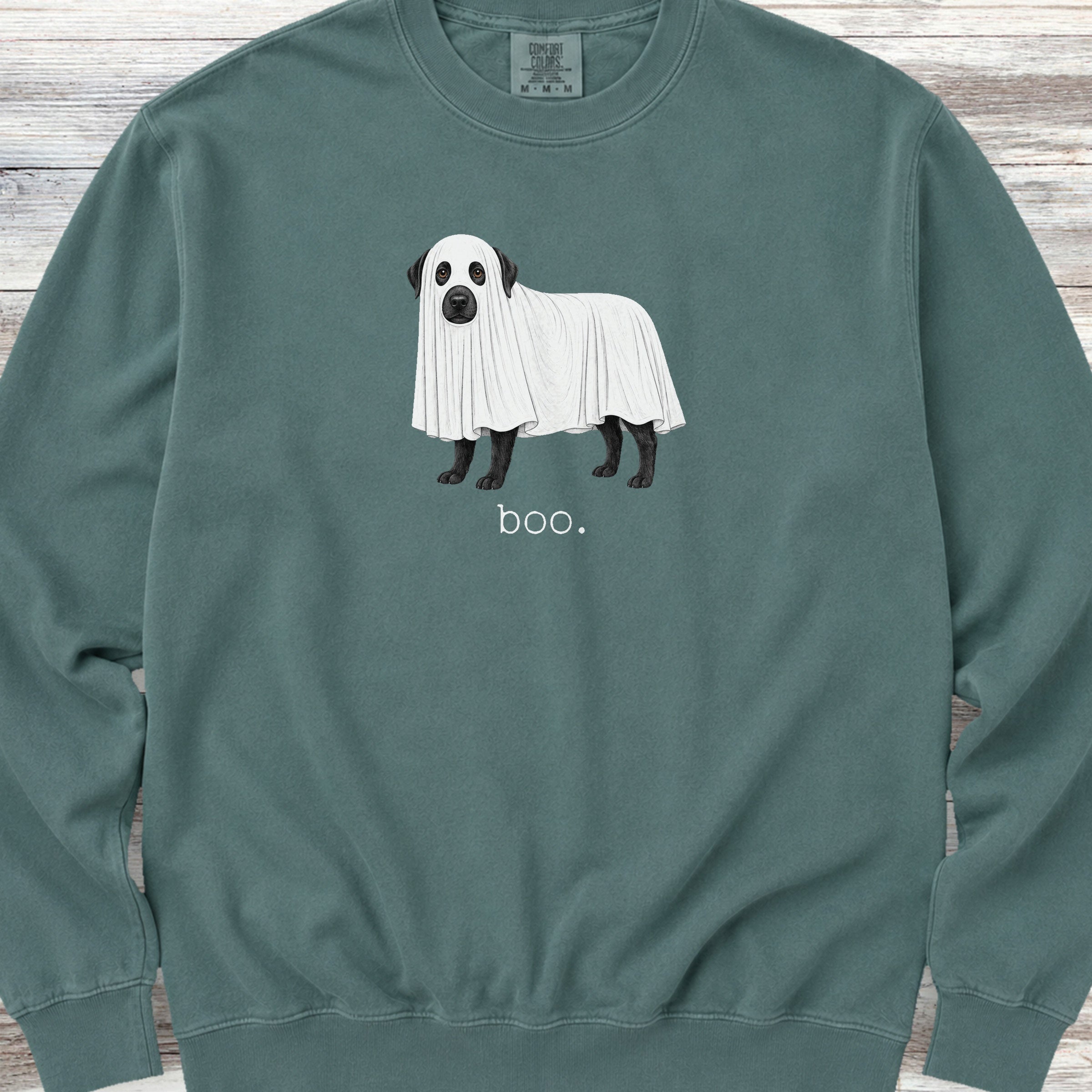 Labrador Retriever Black Boo Sweatshirt - Blue Spruce